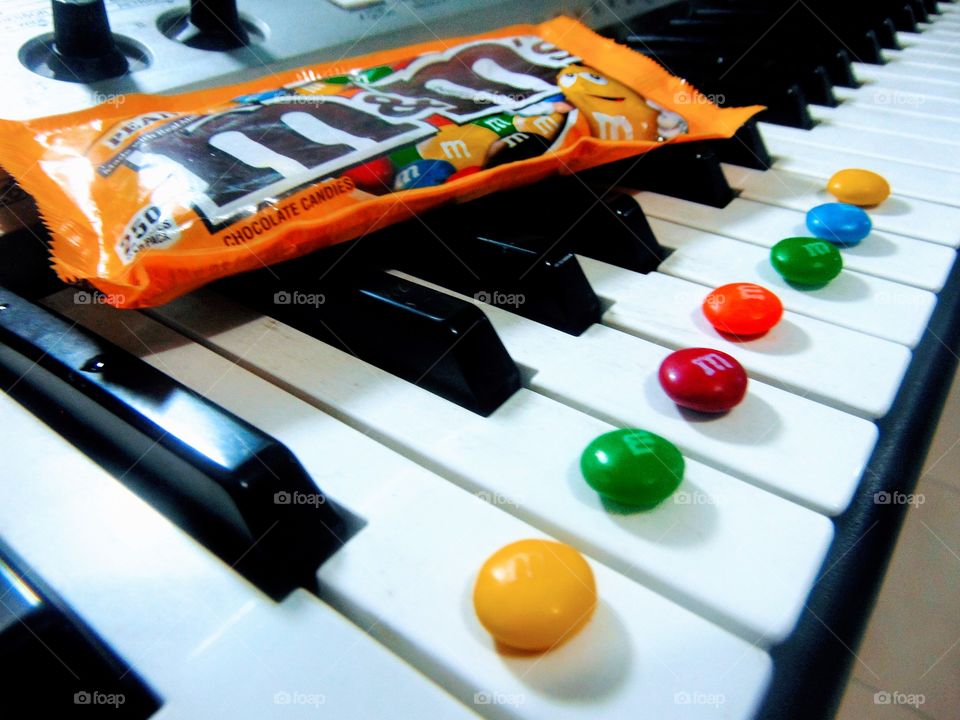 candy and piano
