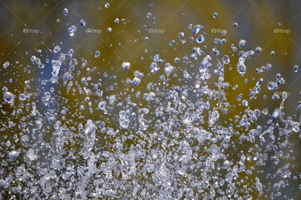 water drops on the colorful background