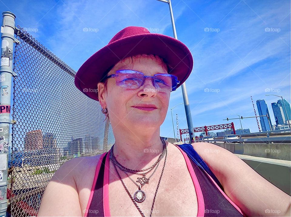 Walking across the “Pulaski Bridge” at “Newtown Creek” on a scorching hot & humid clear summer’s day in July 2022 to fetch some much needed ice to keep our groceries from spoiling and so we can enjoy some nice cool beverages. Hypnotic Productions