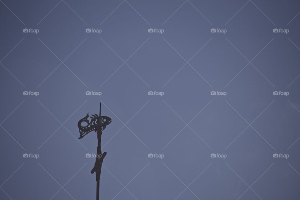 cross on the top of the sky