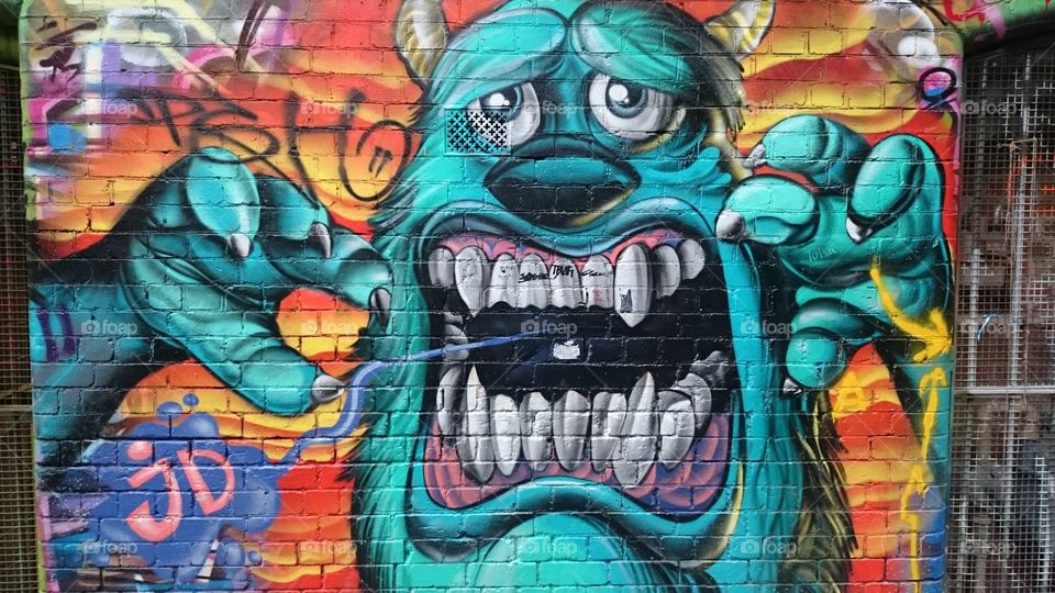 Graffiti. Streetart in Melbourne