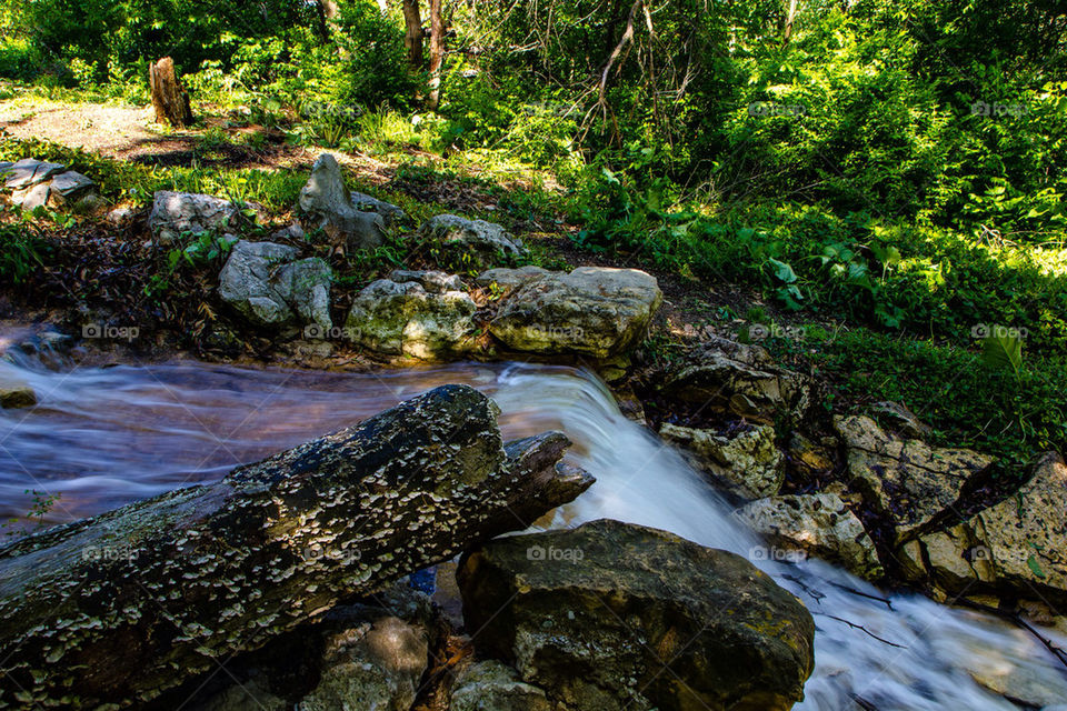water rocky stream by crw178