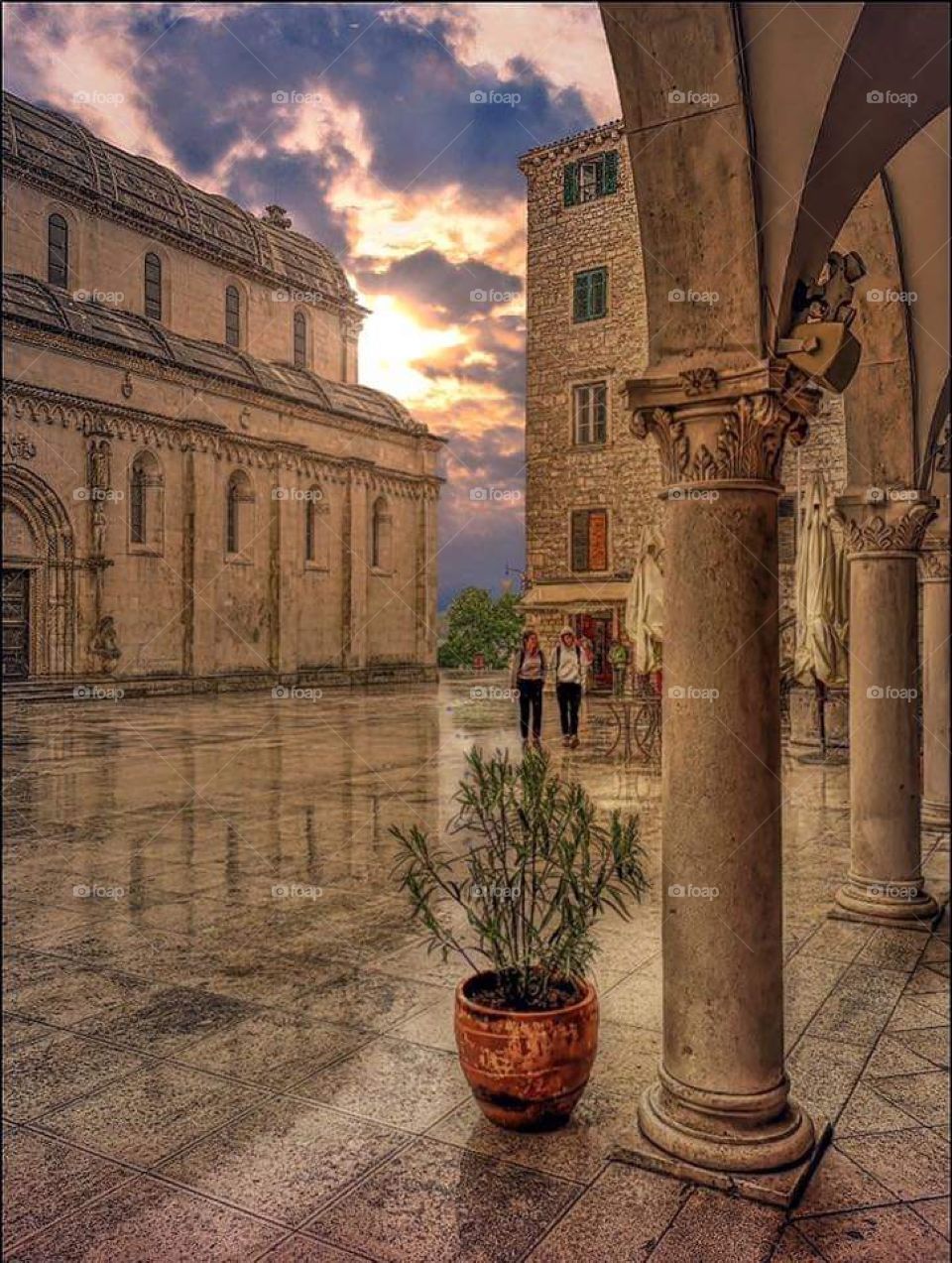 Šibenik city  from Croatia