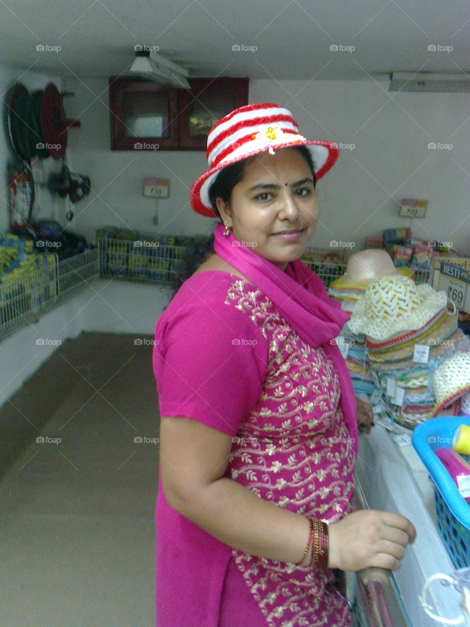 a shop of beaitiful hat.