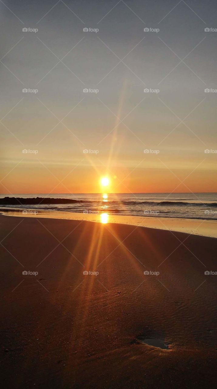sunrise on the beach