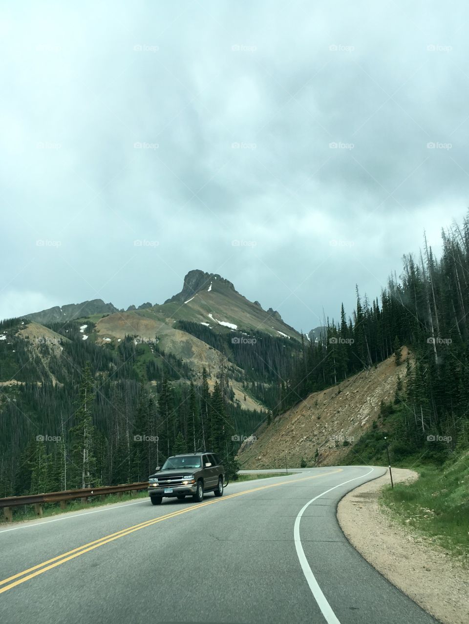 View from the passenger seat