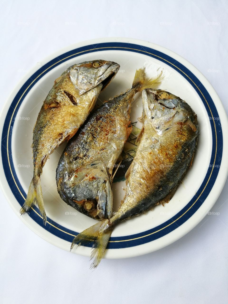 Fried mackerel fish