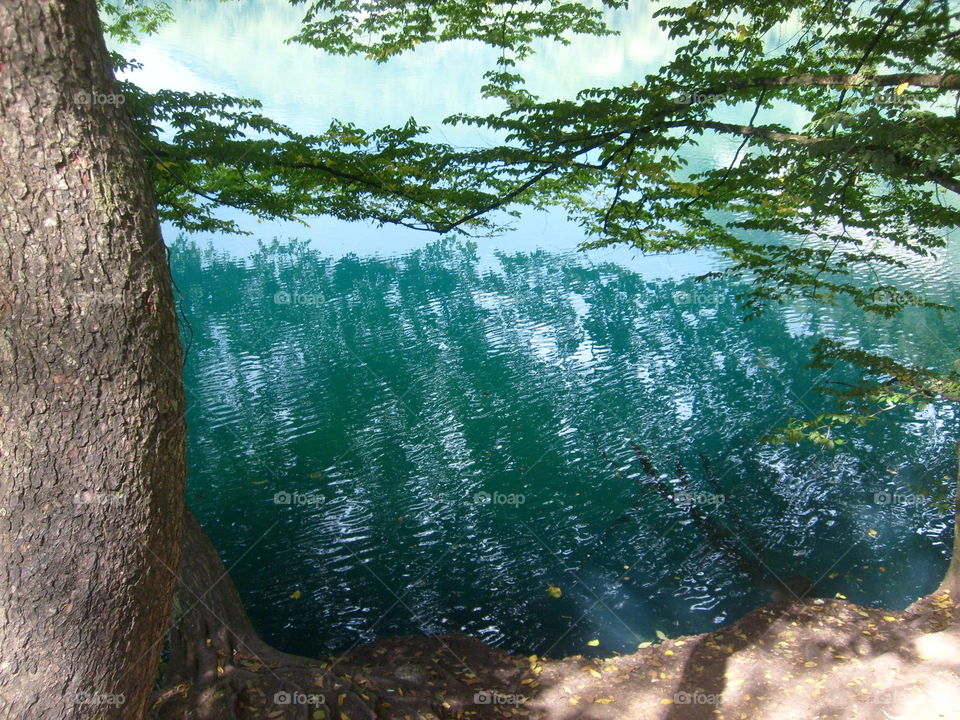 blue lakes in the Caucasus
