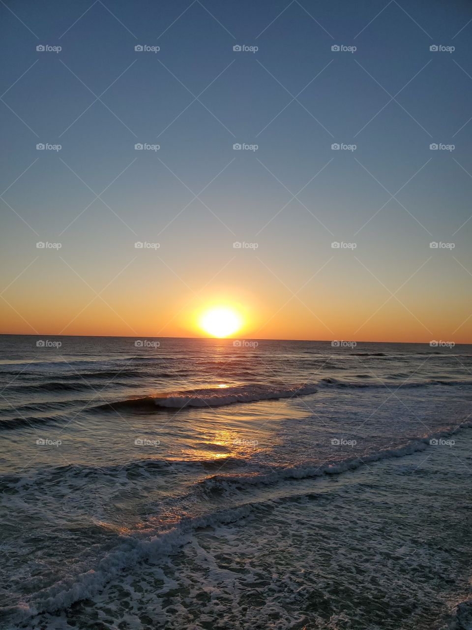 Panama City Beach Sunset Waves