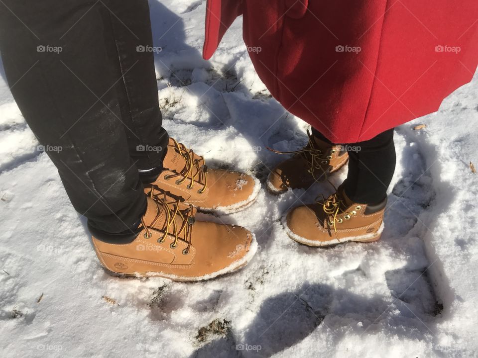 Timberland shoes twinning with my beautiful daughter 