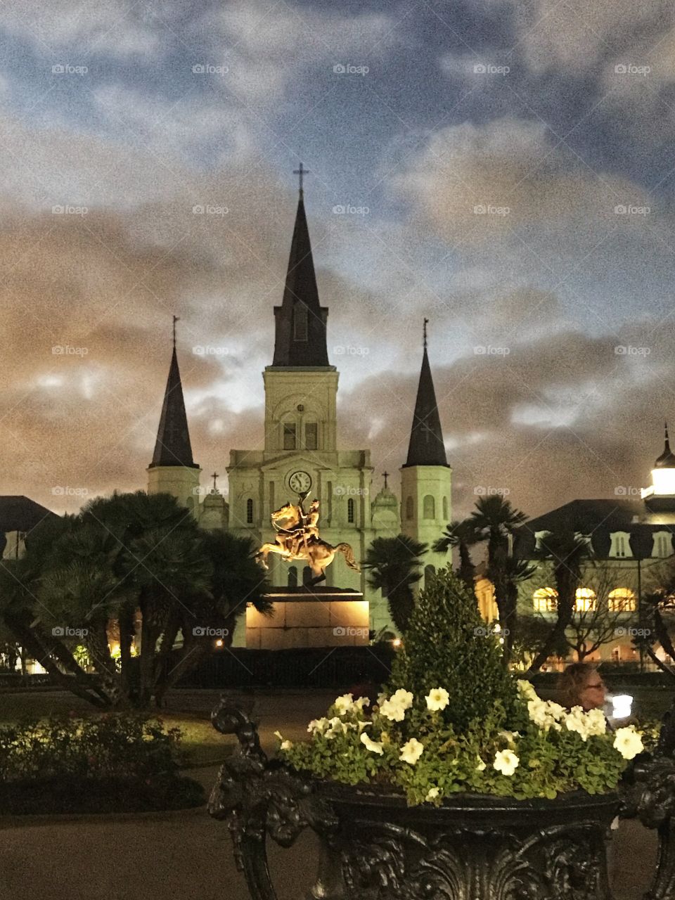Jackson Square in New Orleans. It’s not just a square. This is St Louis Cathedral. One of the most spectacular and popular sites in New Orleans. It is still a fully operational church.