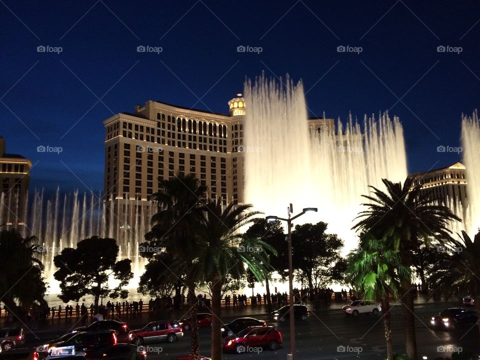 Bellagio fountains in Law Vegas