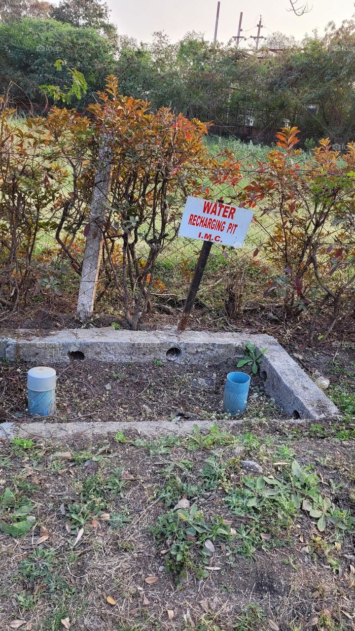 water recharging pit in indore india