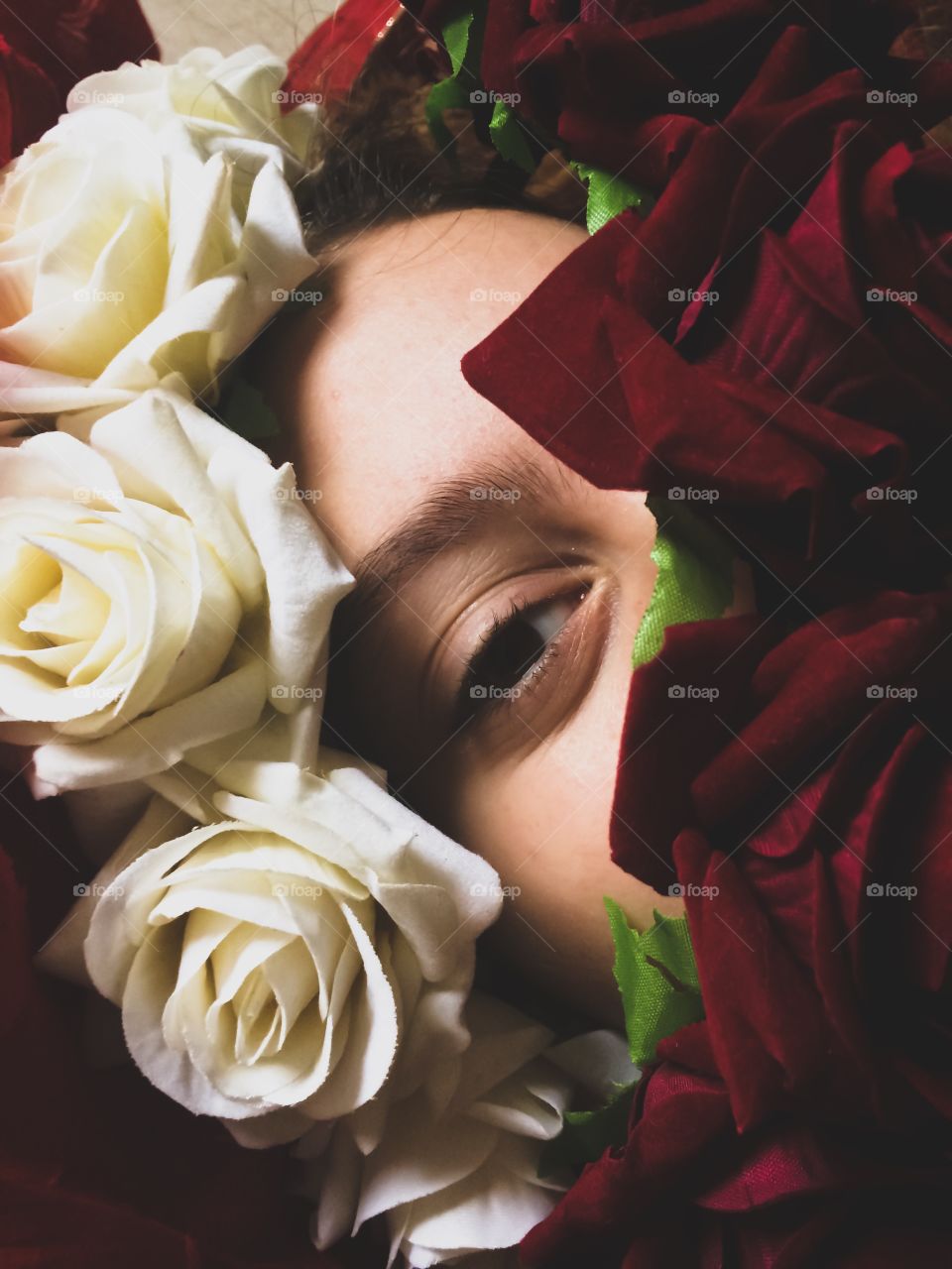 Eyes in flowers