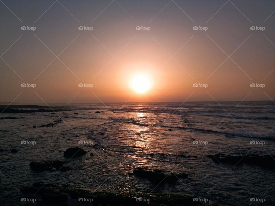 sunset, beach and love