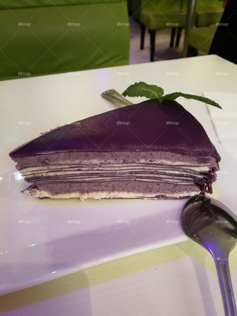 gâteau crêpe Taro