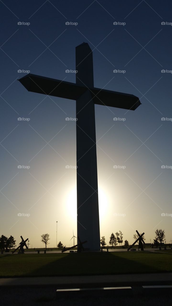 Cross at Sunset Groom TX