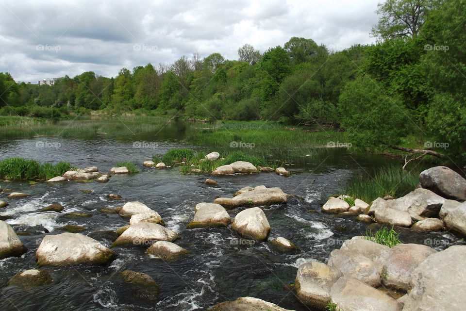 River Venta. Lithuania.