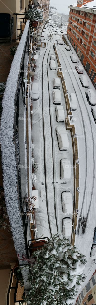 Snow on the street