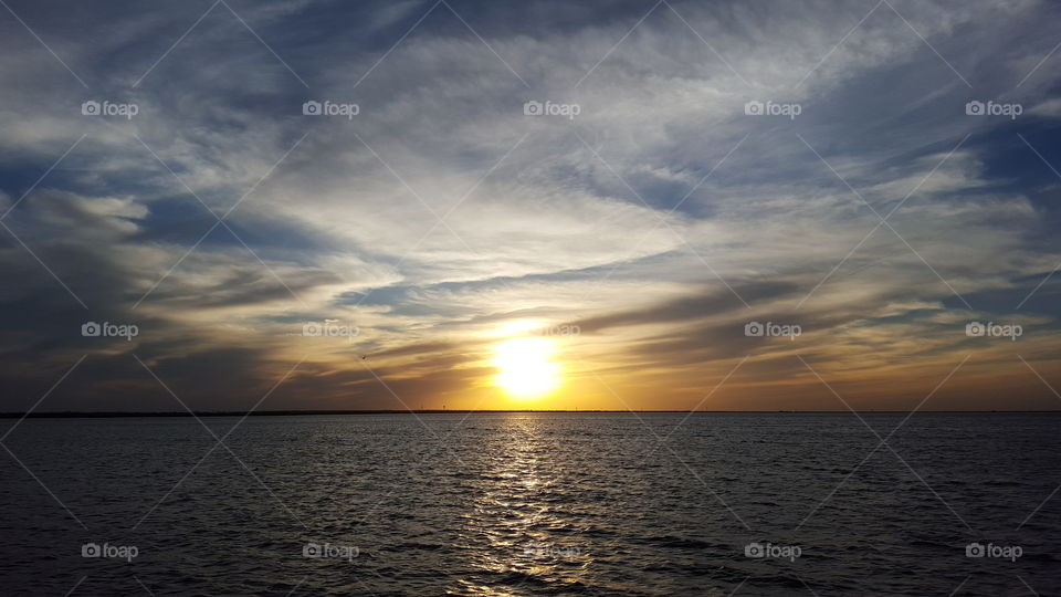 Sunset at Lake Hefner