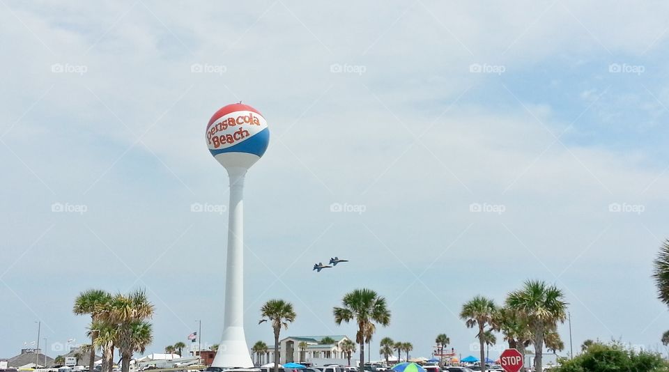 US Navy Blue Angels air show Pensacola Beach
