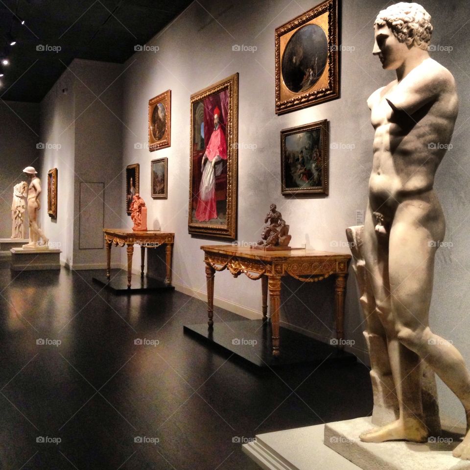 East Wing. Renaissance hall of the Los Angeles County Museum of Art
