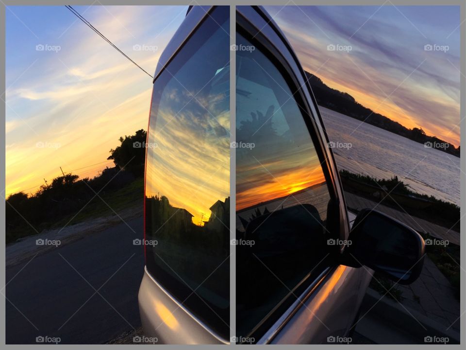Car window reflections