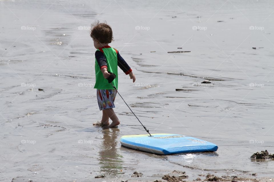 Little boy at the beach