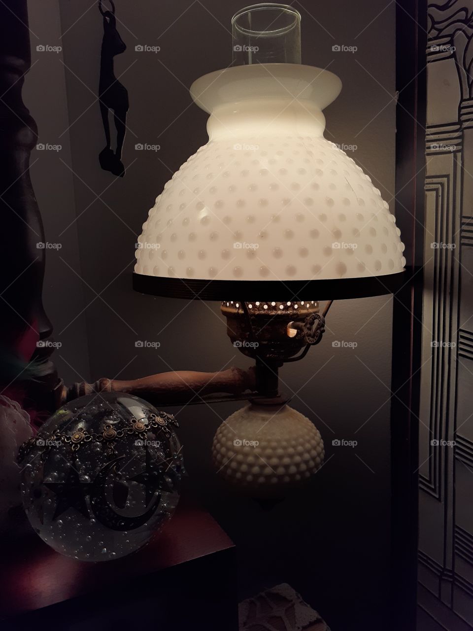 Milk Glass Lamp