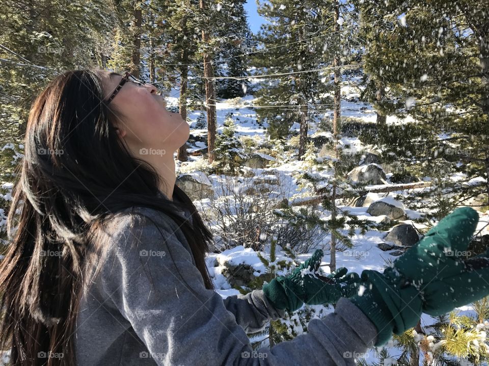 Lake Tahoe snow 
California 