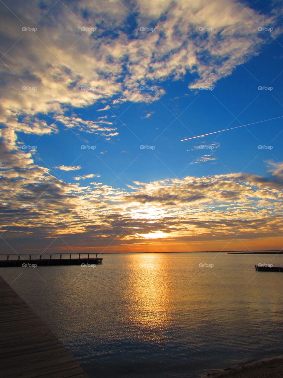 Dramatic sky over sea