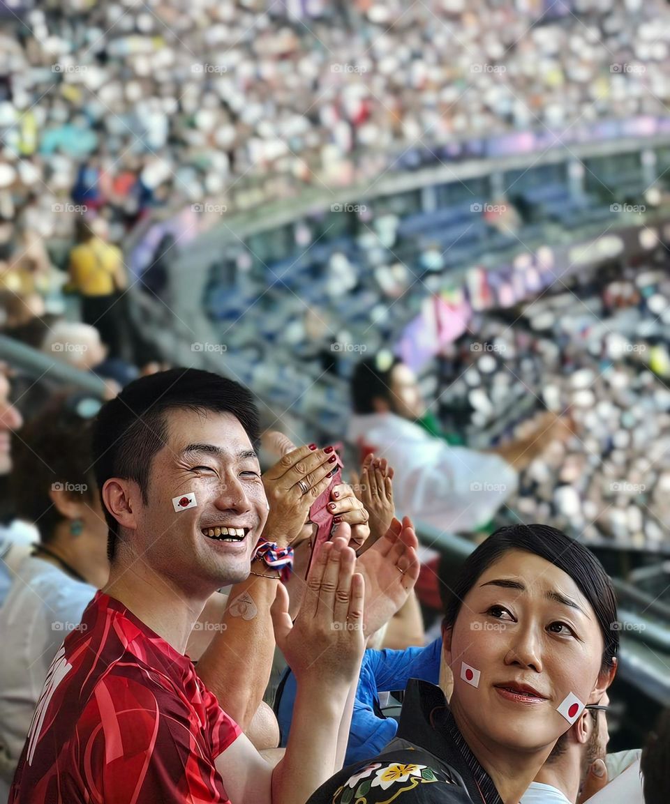 Japanese supporters in Paris