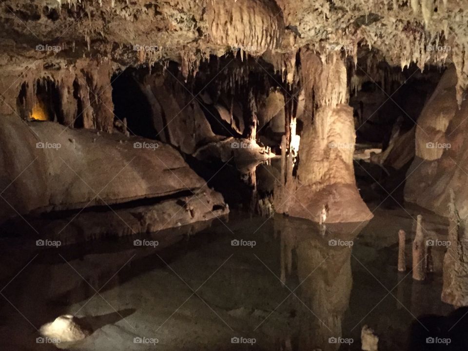 Water in a cave that's cool