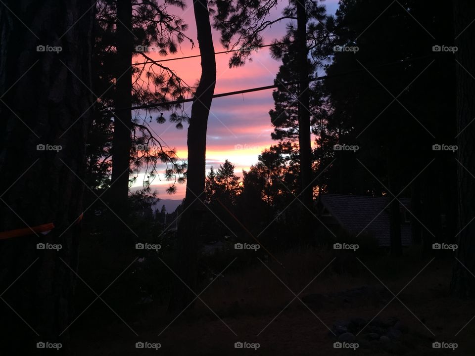 Sunset in Bigfork, MT