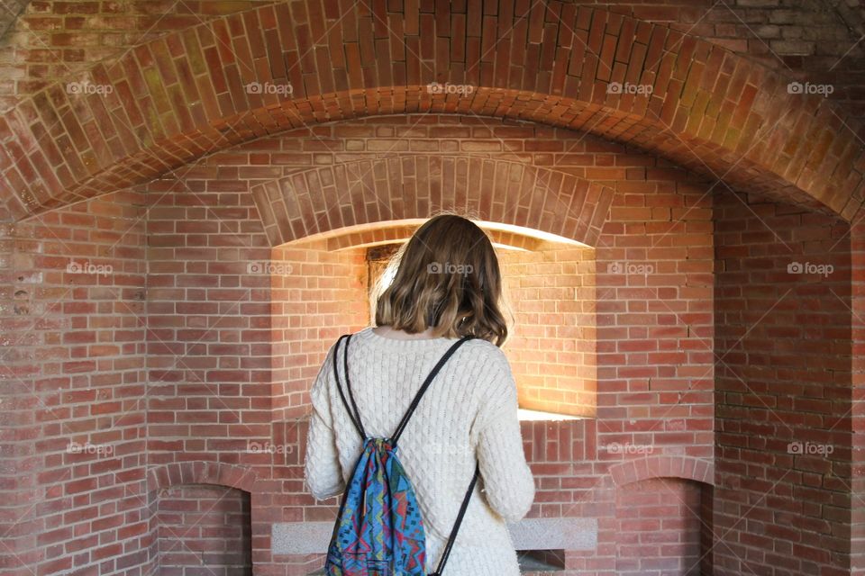 Architecture, People, Wall, Brick, Outdoors