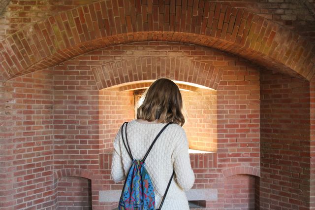 Architecture, People, Wall, Brick, Outdoors
