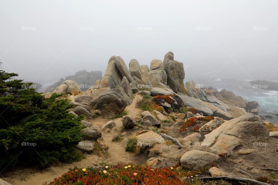 Rocks on mountain