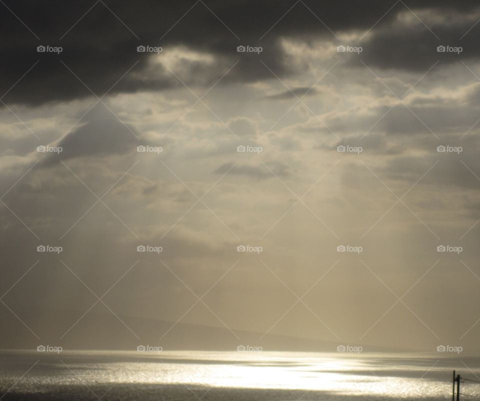 Sunset over the ocean