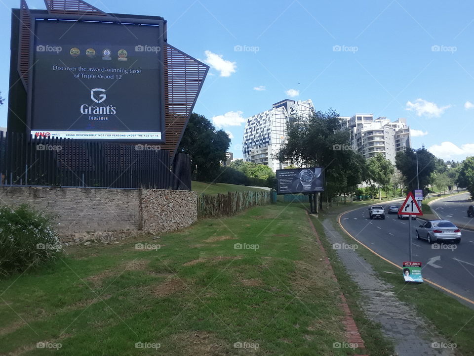 Civilization and urbanisation together as one. Beautiful landmark in Sandton.