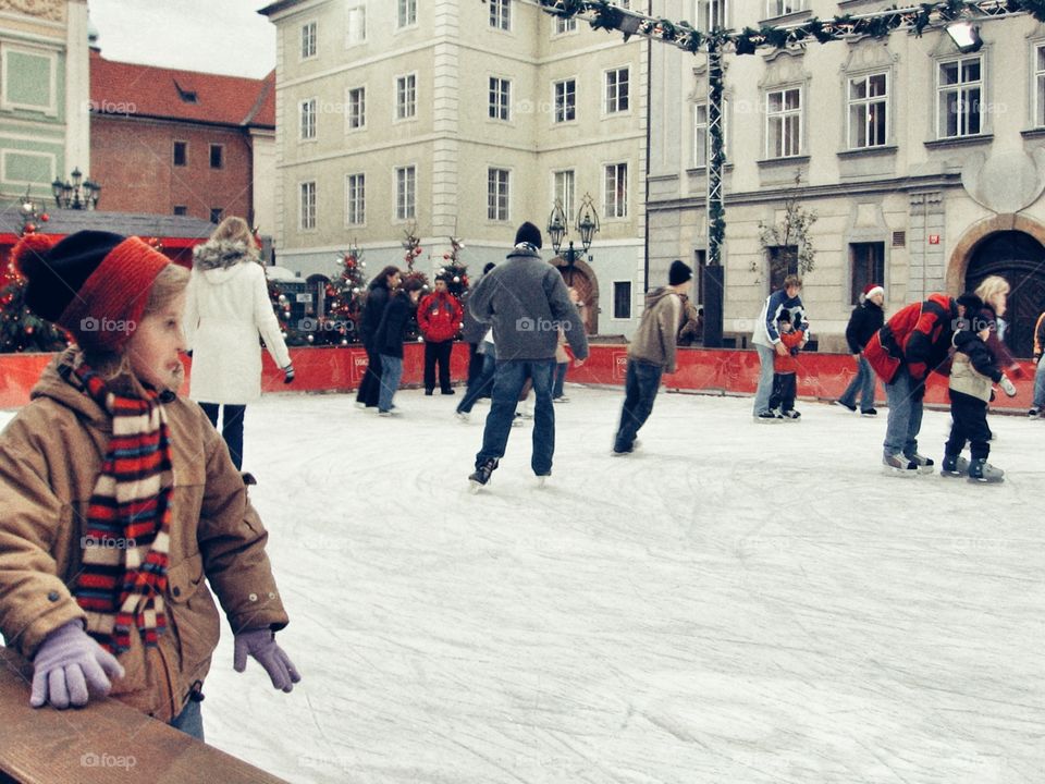 Ice Skating Winter Fun