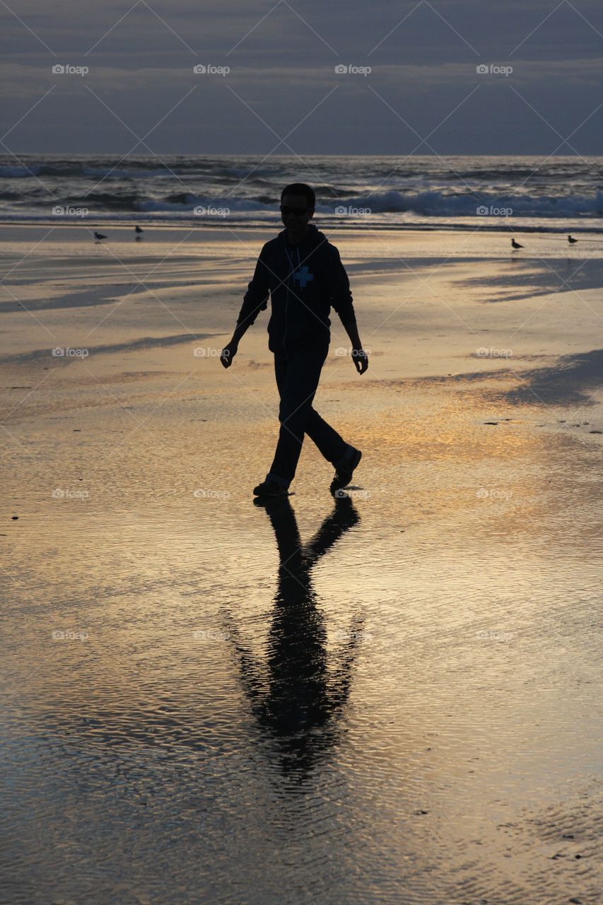 walk on the sand