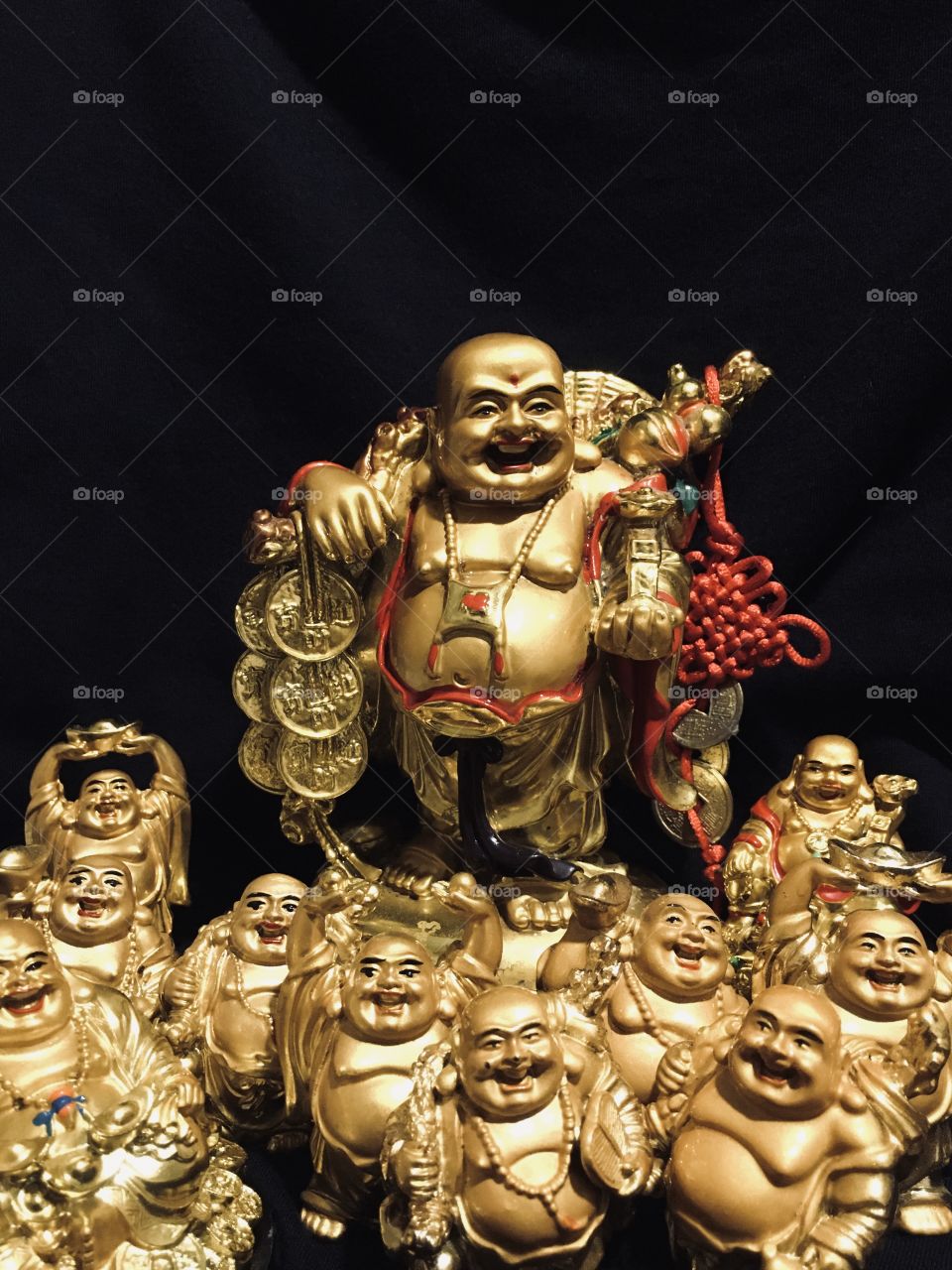 Gold china statues