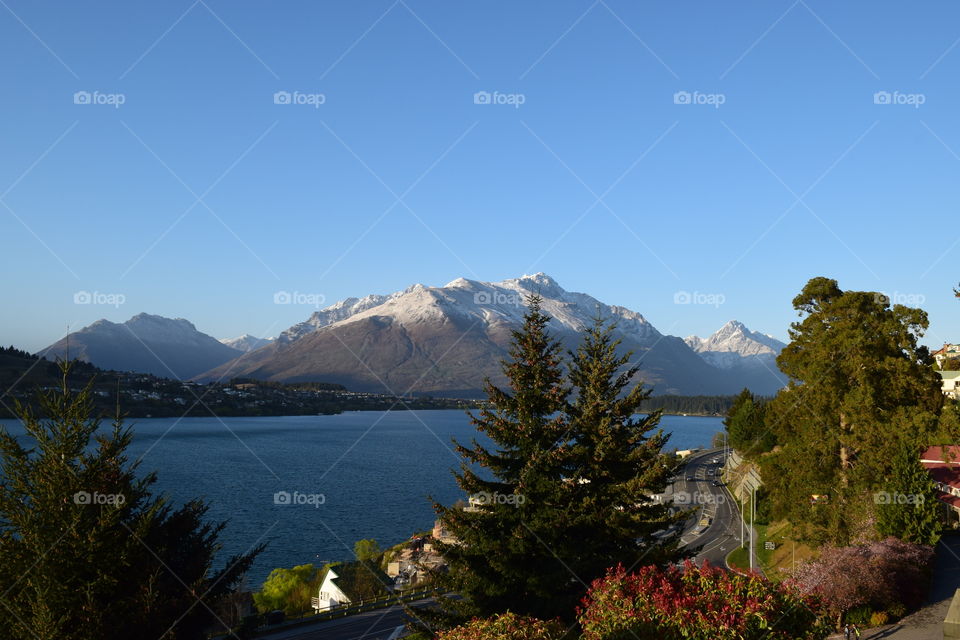 Queenstown New Zealand beautiful magestic mountains
