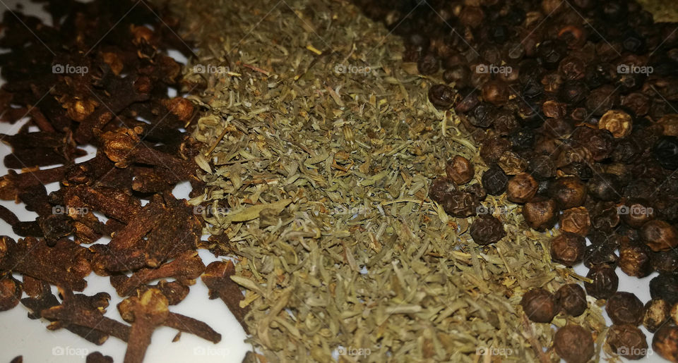 colorful verieties of spices. for tasty dishes