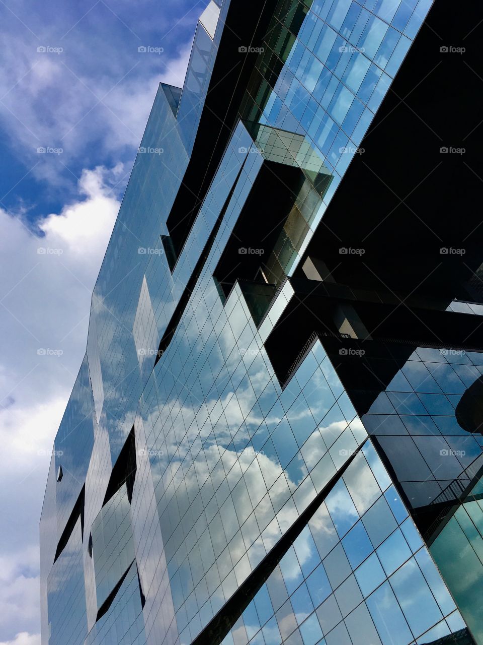 modern architecture in the Tiburtino district of Rome, headquartered of BNL