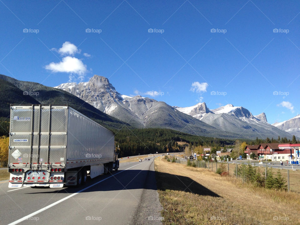 mountains truck transportation vehicle by redrock