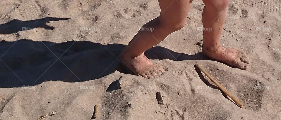 Feet on the beach