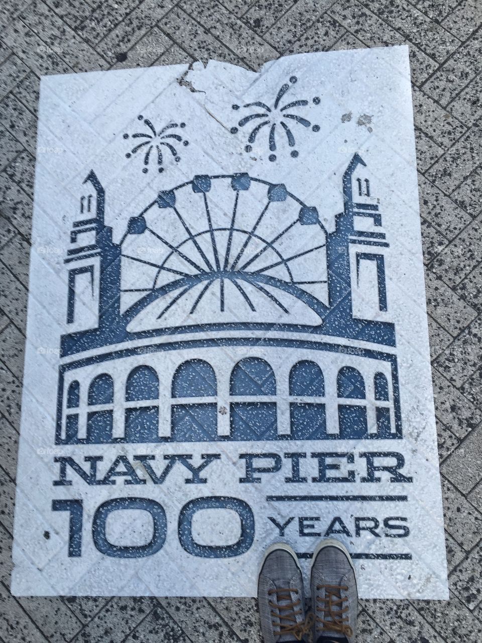 Entering the navy pier 