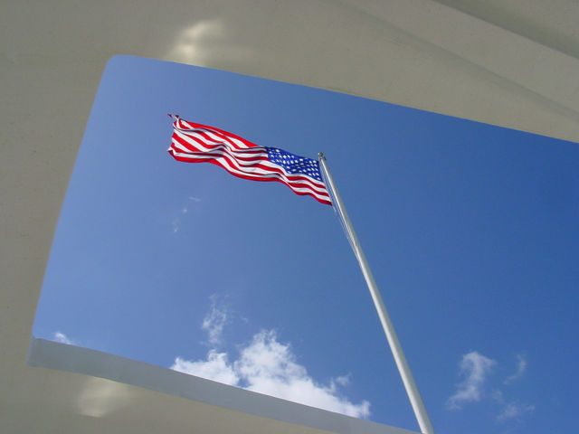 sky blue flag america by mengzishiliu