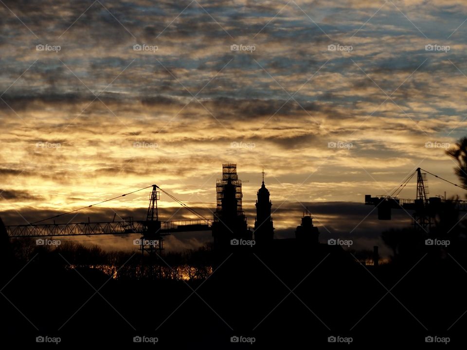 Sunset before the rain